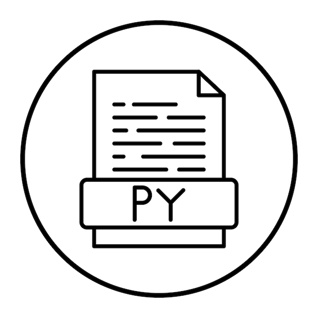 Python File Vector Illustration