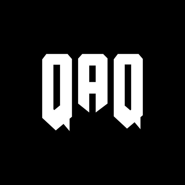 QAQ letter logo design for technology company QAQ logo design black and white color combination QAQ logo QAQ vector QAQ design QAQ icon QAQ alphabet QAQ typography logo design