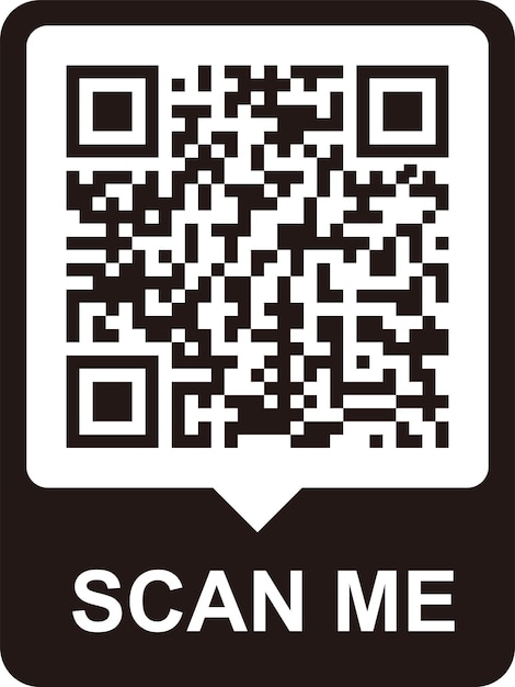 QR code scan icon Scan me frame QR code scan for smartphone