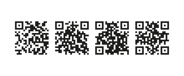 Qr code set icon Quar codes with inscription scan me with smartphone Scan me icon Scan qr code icon for payment mobile app and identification Vector line icon for Business and Advertising