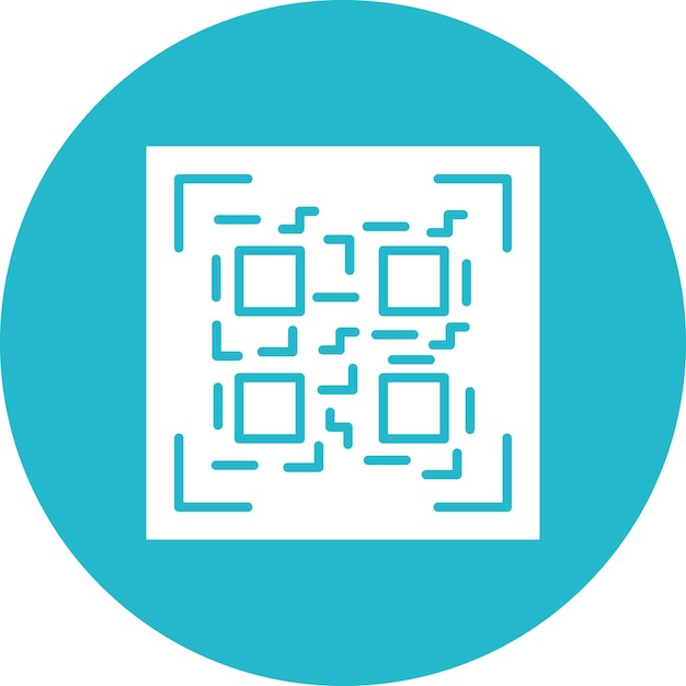 QR Code Vector Illustration Style