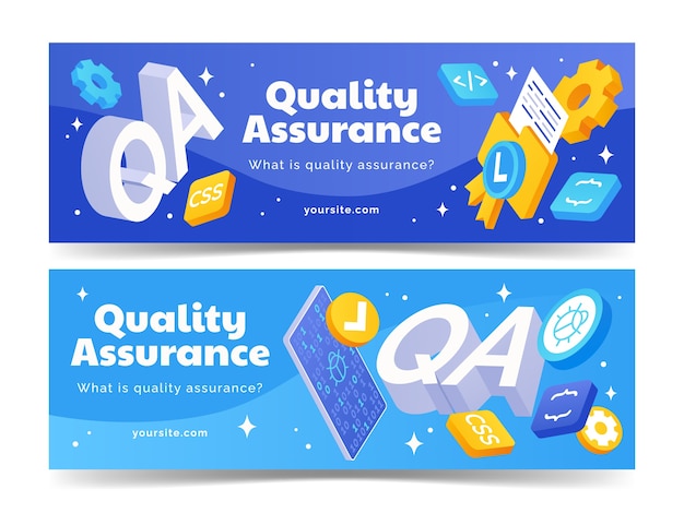 Quality assurance banner:  testing and ensuring software quality