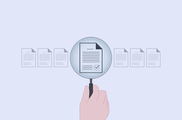 Quality control and certification assurance concept background vector art