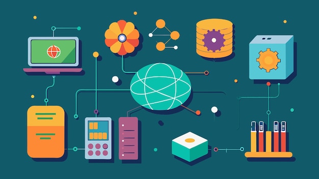 quantum computer programming vector graphics illustration EPS source file format lossless scaling ic