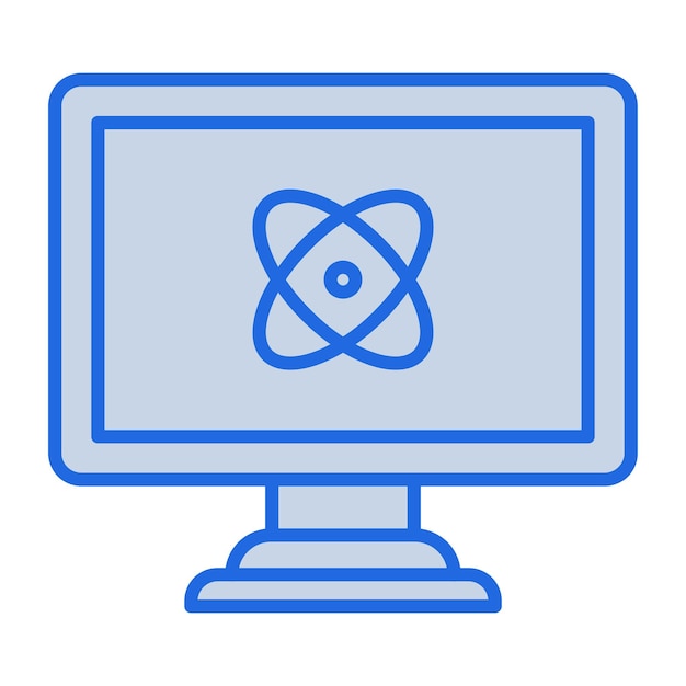 Quantum Computing Blue Tone Illustration