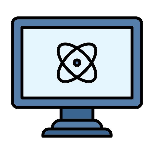 Quantum Computing Flat Illustration
