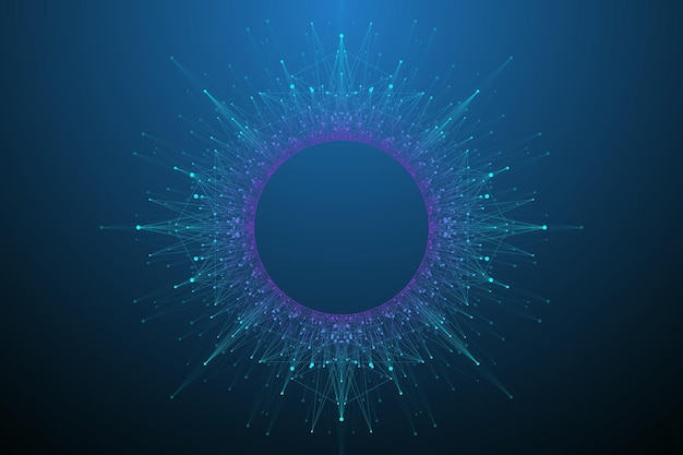 Quantum computing technology concept deep learning artificial intelligence big data algorithms