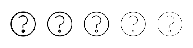 Question icon Vector logo sign
