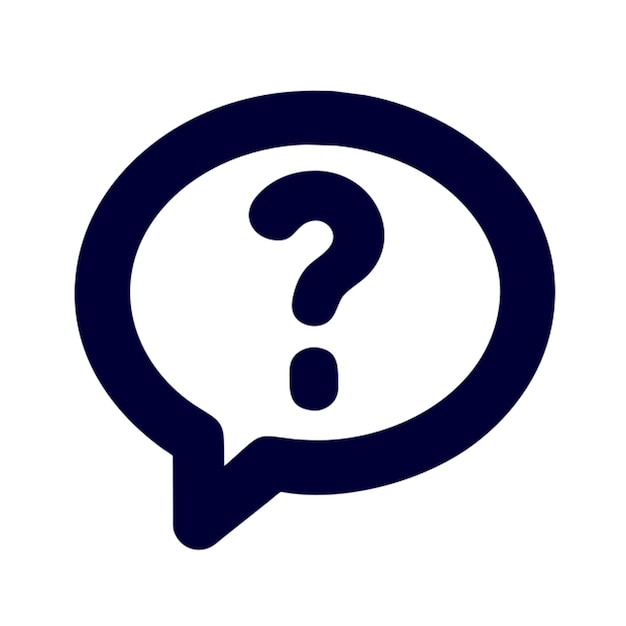 question speech bubble icon