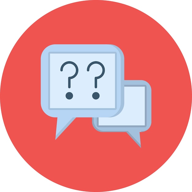 Questions Flat Illustration
