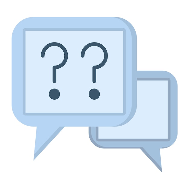 Questions Flat Illustration