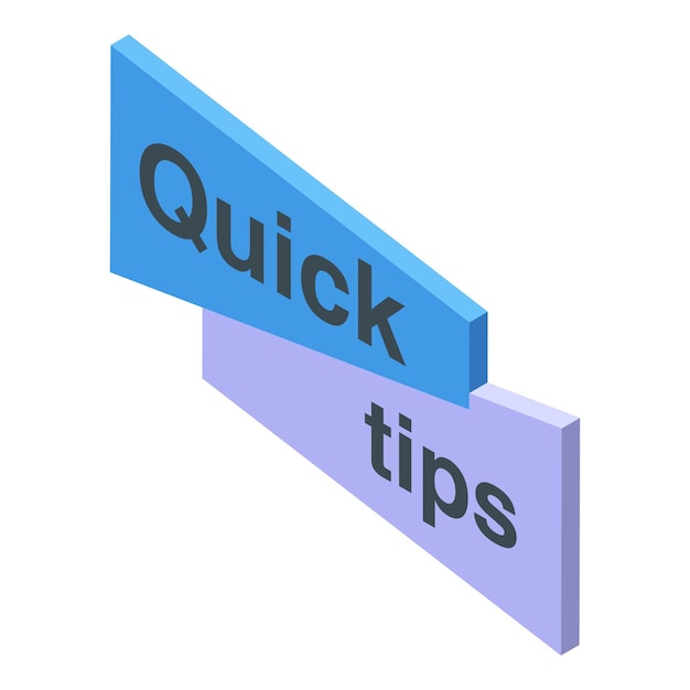 quick tips representing fast advice and guidance