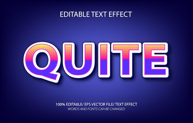 Quite Text Effect