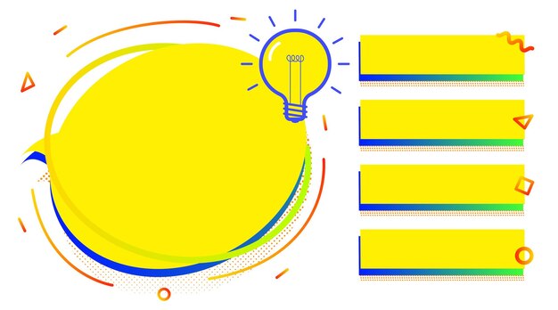 quiz game menu template colorful style