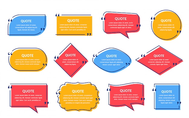 Quote box frames set