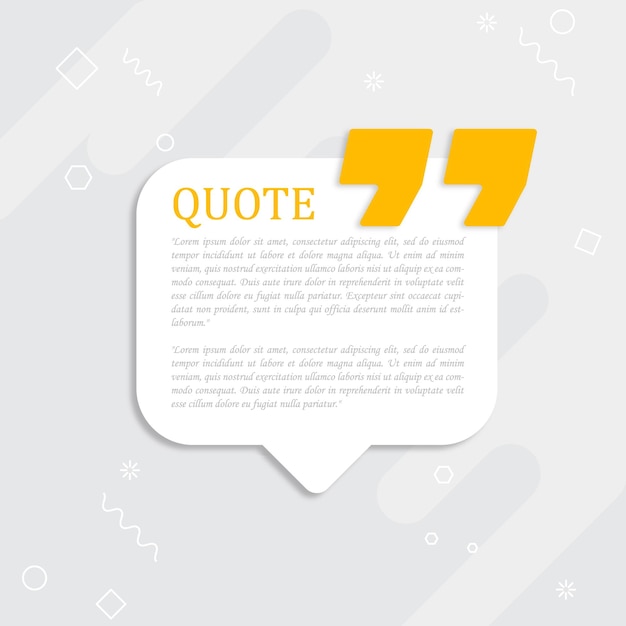 Quote text typing tag