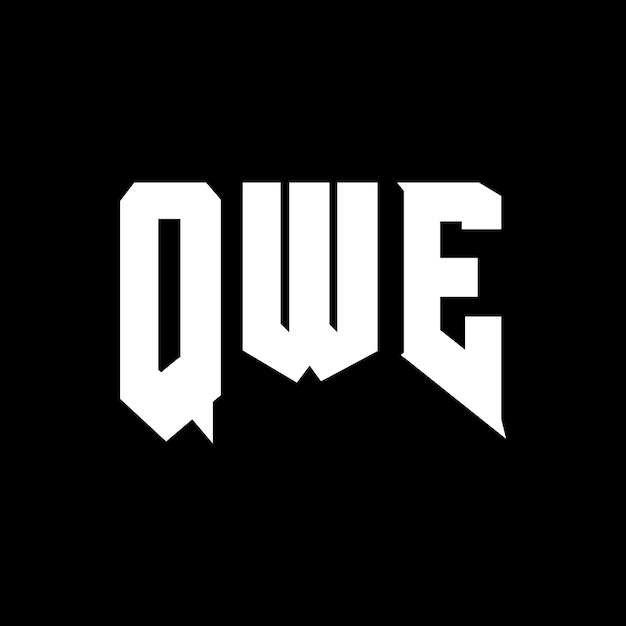 QWE letter logo design for technology company QWE logo design black and white color combination QWE logo QWE vector QWE design QWE icon QWE alphabet QWE typography logo design
