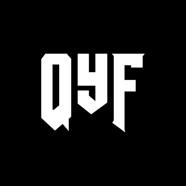 QYF letter logo design for technology company QYF logo design black and white color combination QYF logo QYF vector QYF design QYF icon QYF alphabet QYF typography logo design