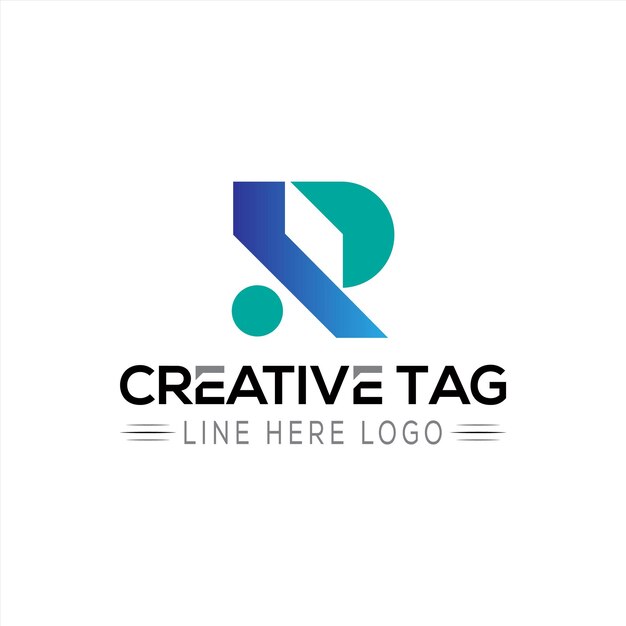 r letter logo design with creative icons for free download