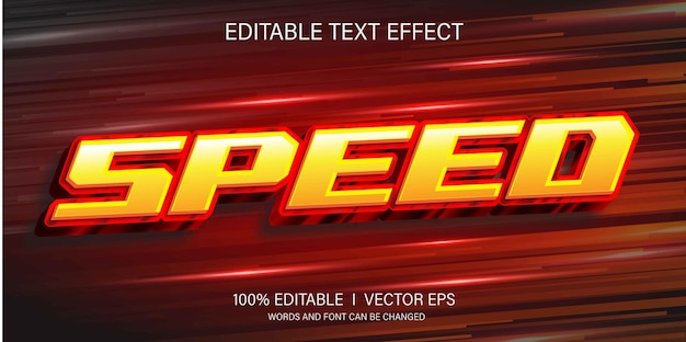 race 3d vector text effect with modern style design