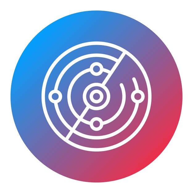 Radar icon vector image Can be used for Shooting