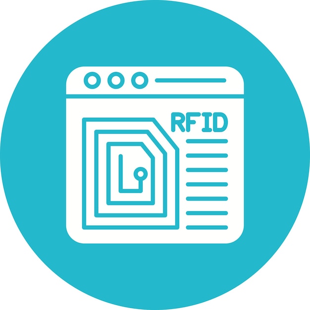 Radio Frequency Identification icon vector image Can be used for Internet of Things