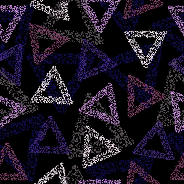 rainbow color triangle seamless pattern vector eps 10