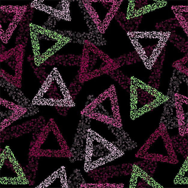 rainbow color triangle seamless pattern vector eps 10
