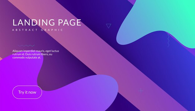 Rainbow Layout Art Landing Page Violet Memphis Poster Plastic