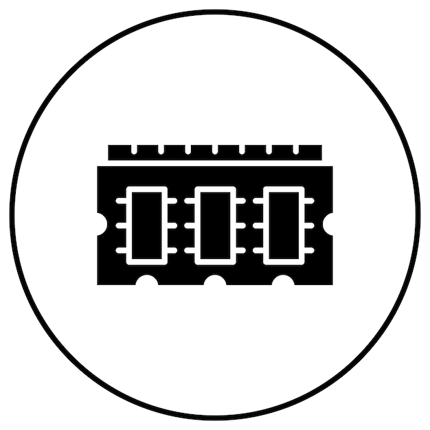 ram icon vector image can be used for computer and hardware