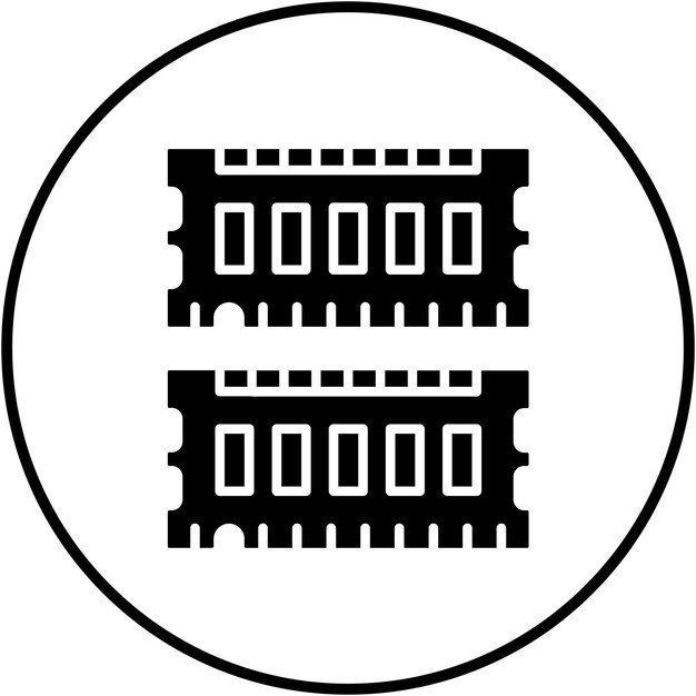 ram vector icon can be used for technology iconset