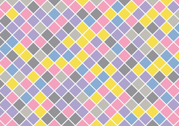 Random cute colorful square pastel color background