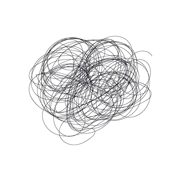 Random Hand Drawn Scribble Doodle symbols Vector Random Hand drawn doodles icon