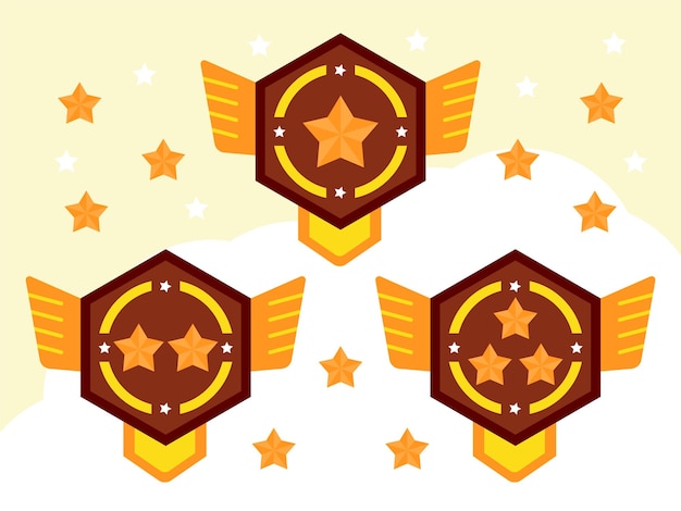 rank concept illustration stylish and beautiful