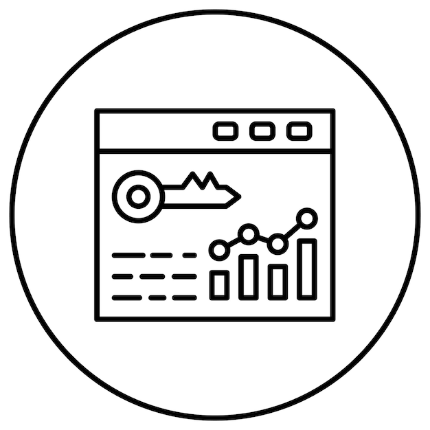 Rank Keywords icon vector image Can be used for SEO and SEM