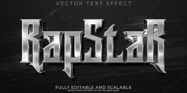 Rapstar urban text effect editable street and building text style
