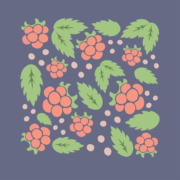 Raspberry violet square card