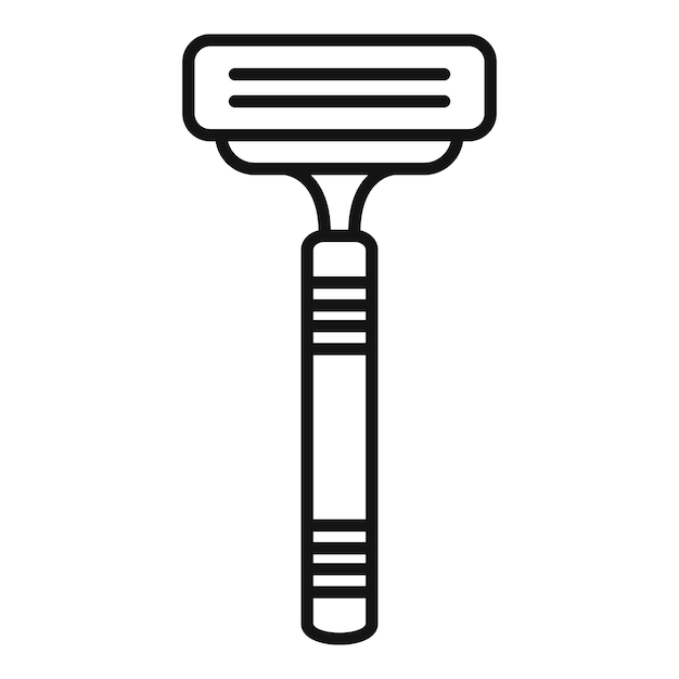 razor blade icon representing shaving and grooming