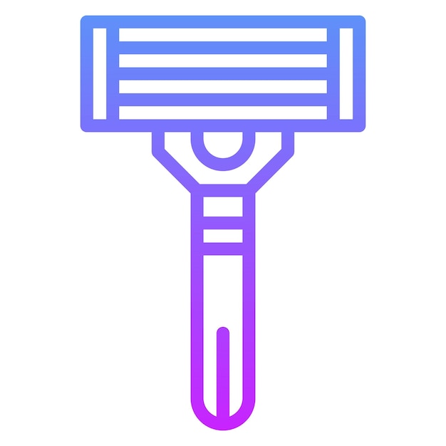 razor vector icon illustration of hair salon iconset