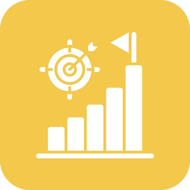Reach Goal icon vector image Can be used for Data Analytics