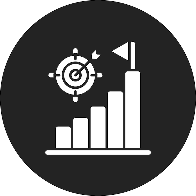 Reach Goal icon vector image Can be used for Data Analytics