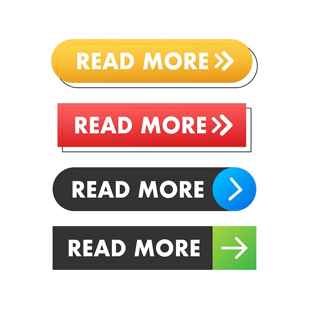 Read more web site button Vector stock illustration