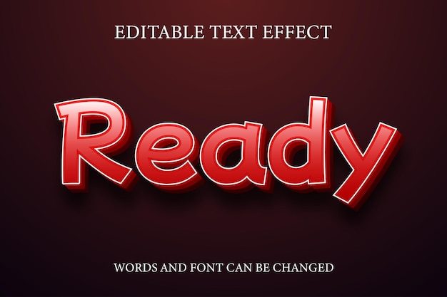 ready 3d gradient style text effect