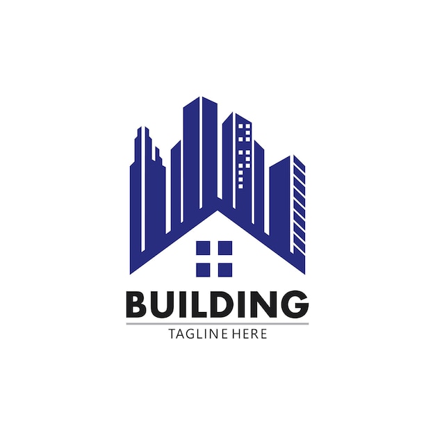 Real estate and home buildings vector logo icons template