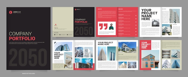 Real estate portfolio design architecture portfolio interior portfolio design template