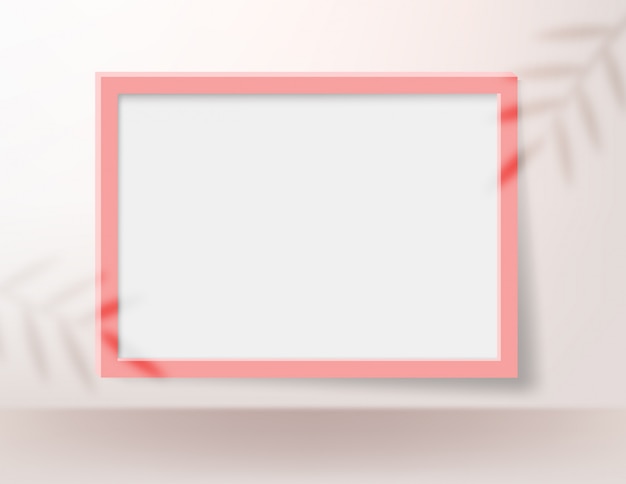 Realistic blank picture frame for mock up