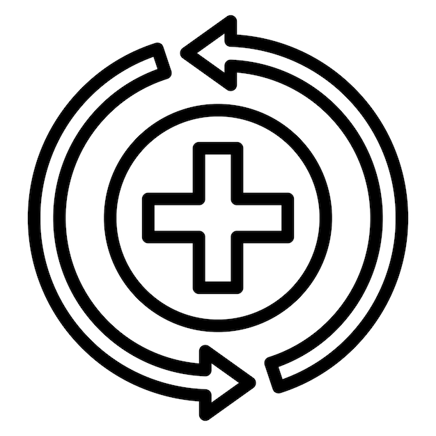 Recovery icon vector image Can be used for Skin Burns