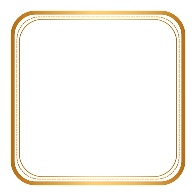 Rectangle Golden Frame Clipart