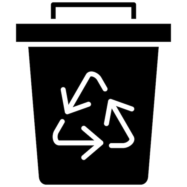 Recycling Bin vector icon Can be used for Earth Day iconset