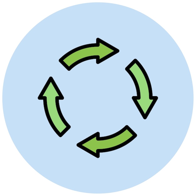 recycling icon vector image can be used for global warming